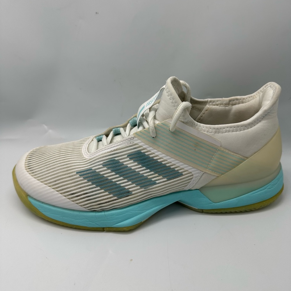 Adidas Adizero PYV 702001 10/18 White Silver Teal Sneakers Women's size 7